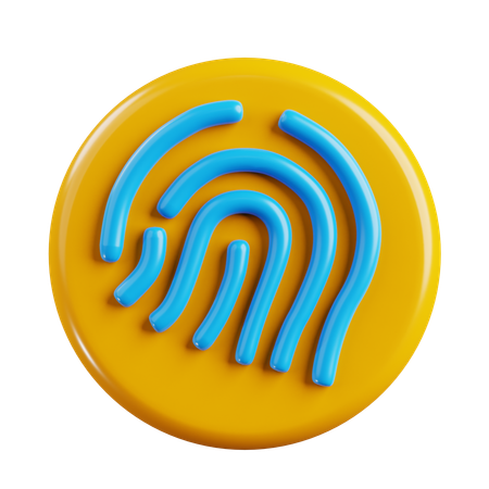 指紋  3D Icon