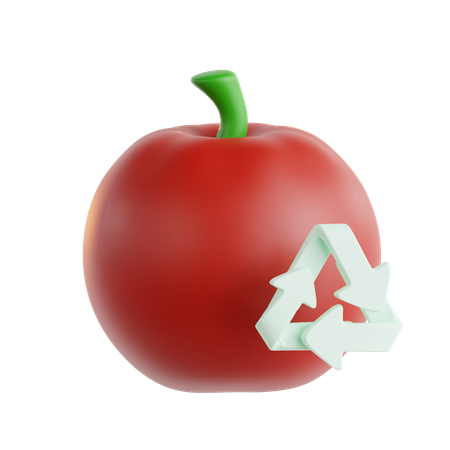 食品リサイクル  3D Icon