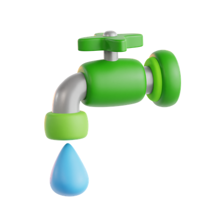 水を節約する  3D Icon