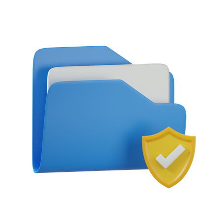 폴더 보안  3D Icon