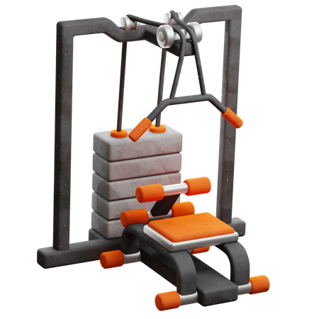 ラットプルダウン  3D Icon