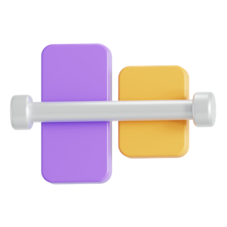 垂直中央揃え  3Dアイコン