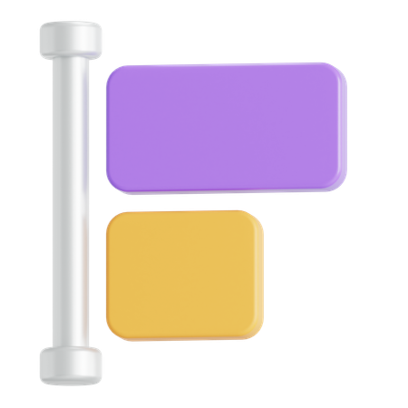 左揃え  3Dアイコン