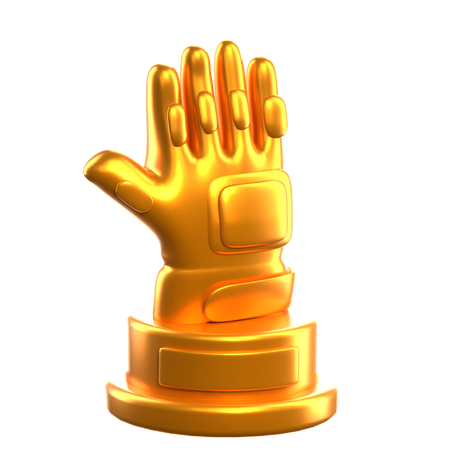 最優秀ゴールキーパートロフィー  3D Icon