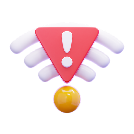 信号エラー  3D Icon