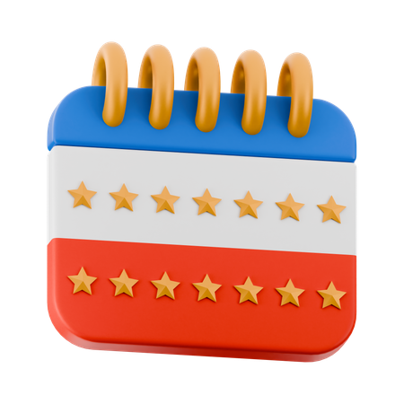 メモリアルデー米国カレンダー  3D Icon