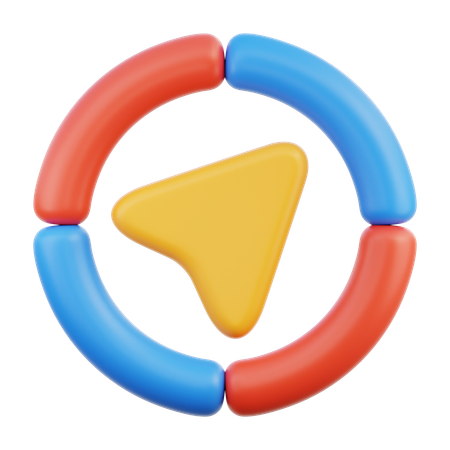 탐색 화살표  3D Icon