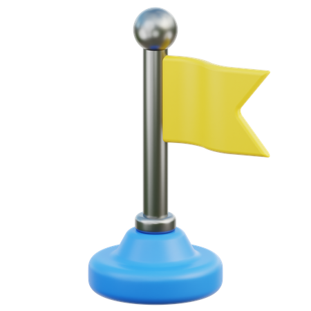 목적지 플래그  3D Icon