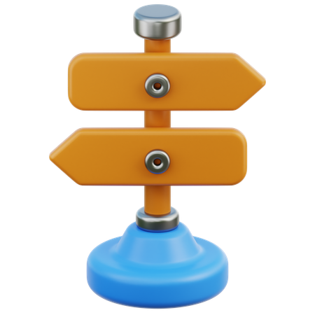 도로 표지판  3D Icon