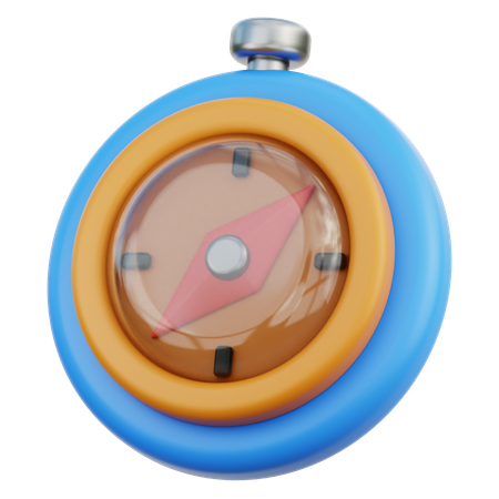 나침반  3D Icon