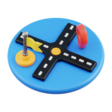 도로  3D Icon