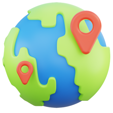 지구  3D Icon