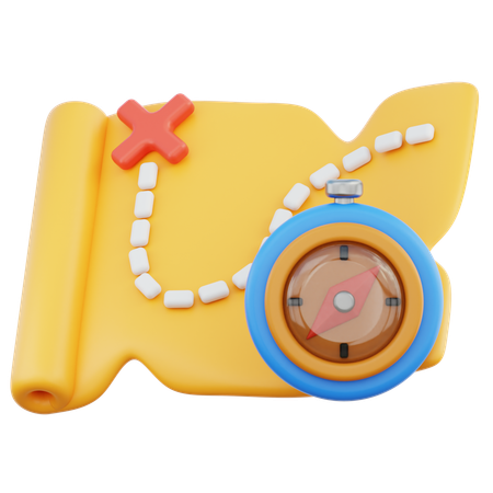 지도  3D Icon