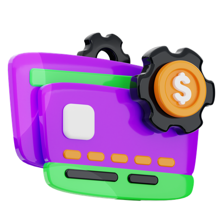 支払い設定  3D Icon