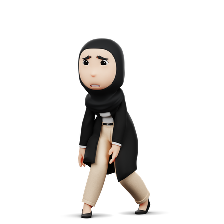 피곤한 여자  3D Icon