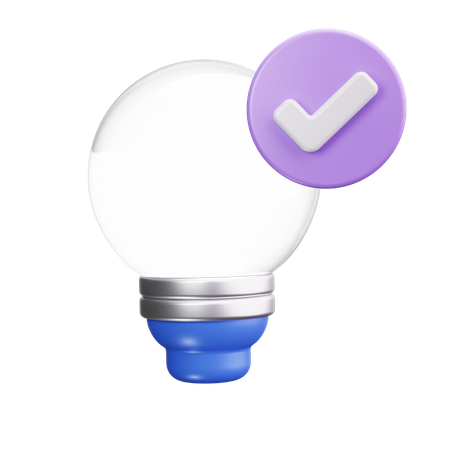 아이디어 확인됨  3D Icon