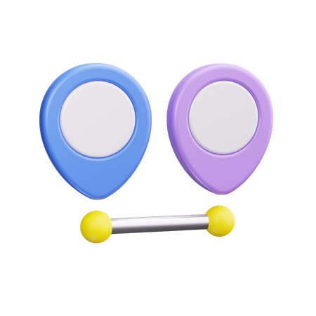 지도 지점  3D Icon