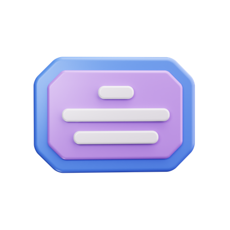 사업증명서  3D Icon