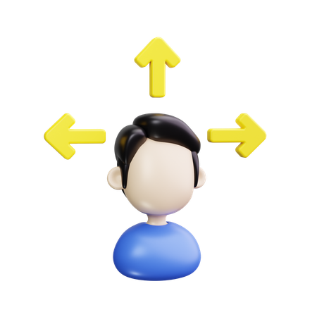 직원 방향  3D Icon