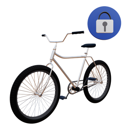 자전거 자물쇠  3D Icon