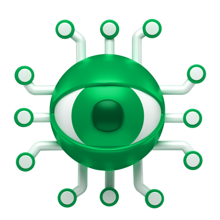 눈 스캔  3D Icon