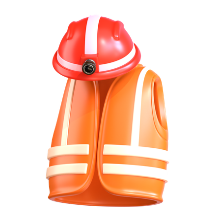 안전 조끼  3D Icon