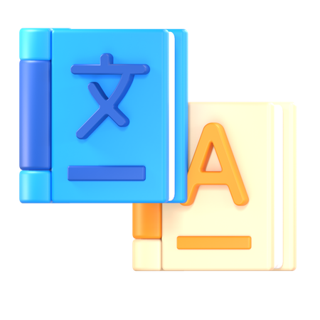 외국어  3D Icon