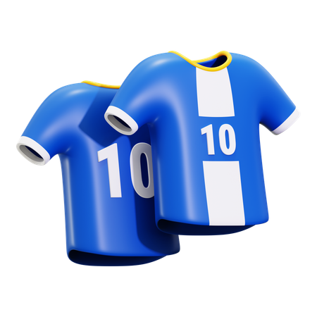サッカージャージ  3D Icon