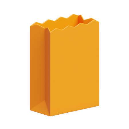 종이 봉지  3D Icon