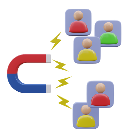 사용자 참여  3D Icon