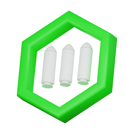 총알  3D Icon