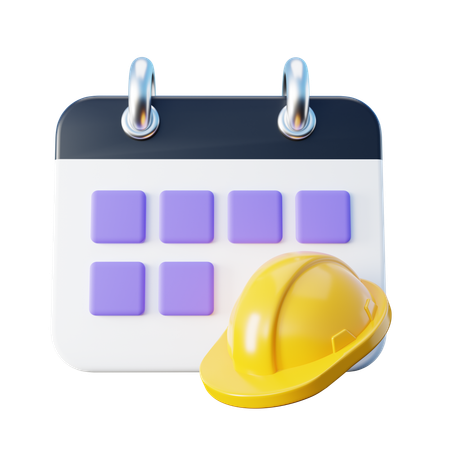労働者の日カレンダー  3D Icon