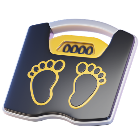 体重計  3D Icon