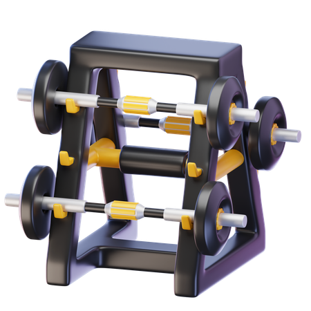 バーベルラック  3D Icon