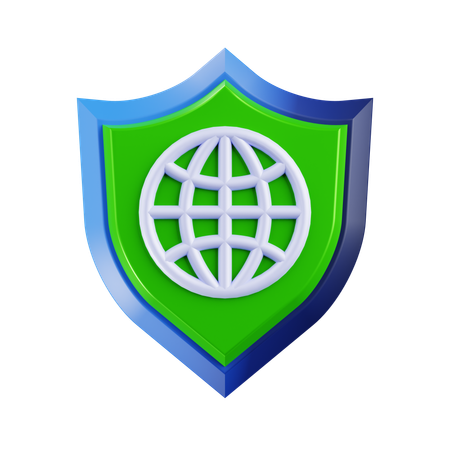 インターネットウェブセキュリティ  3D Icon