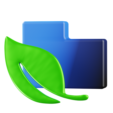 폴더 잎  3D Icon