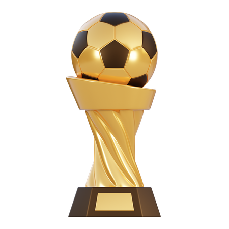 サッカーカップ  3D Icon