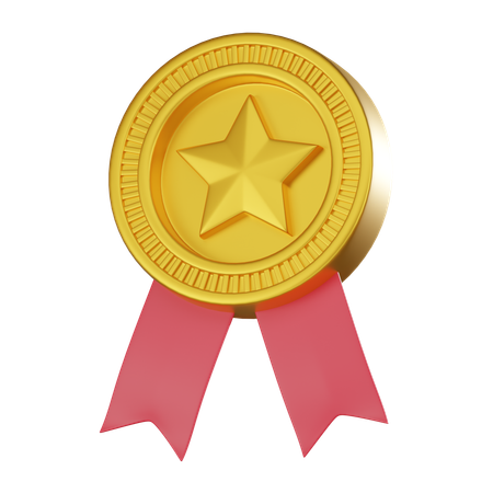 スターバッジ  3D Icon