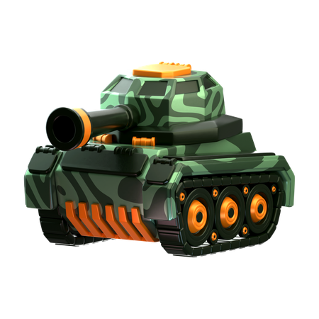 탱크  3D Icon