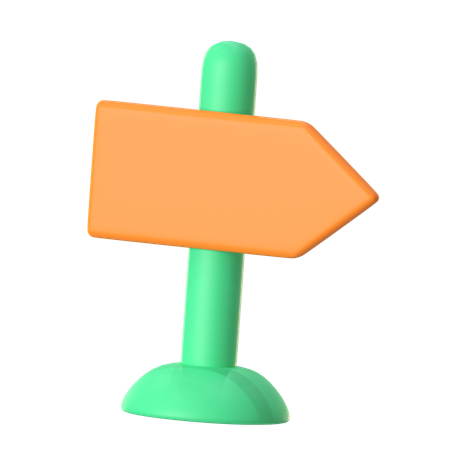도로 표지판  3D Icon