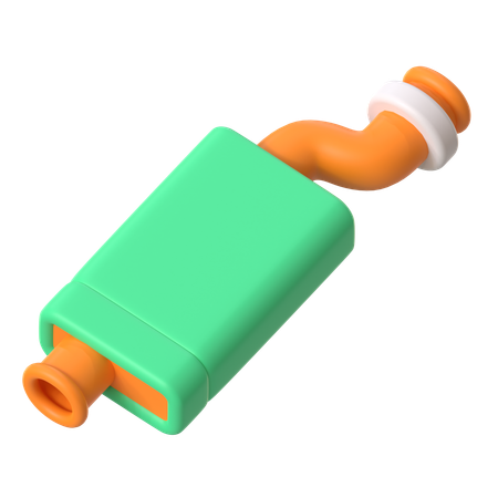 車の排気ガス 3D Icon