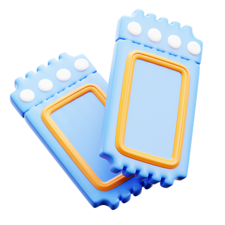 티켓  3D Icon