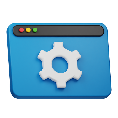 웹 설정  3D Icon