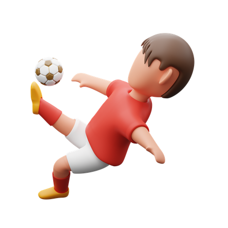 オーバーヘッドキック  3D Icon