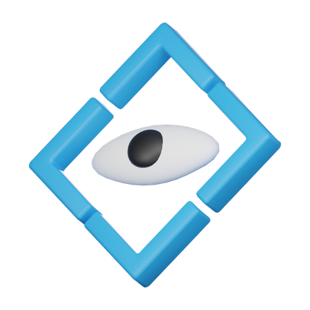 눈  3D Icon