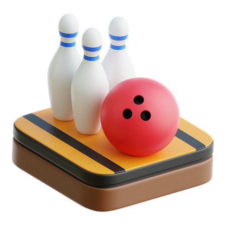 ボウリング  3D Icon