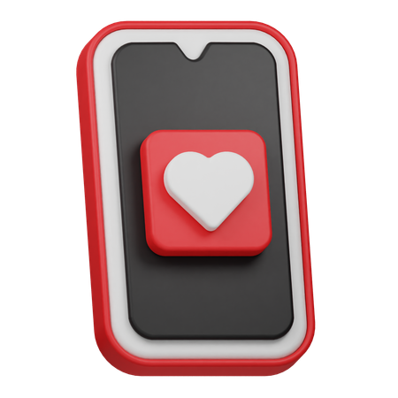 出会い系アプリ  3D Icon