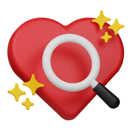 恋を見つける  3D Icon