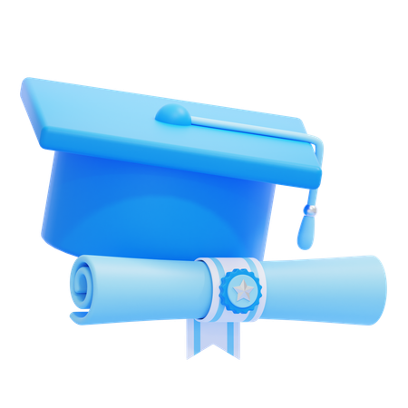 卒業  3D Icon