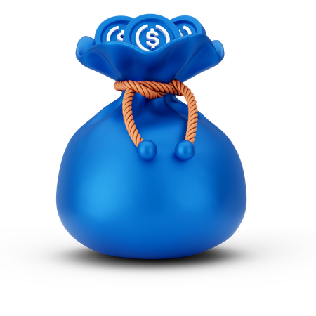 달러 가방  3D Icon